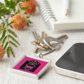 Koningin van de camping sleutelhanger (Zijkant)