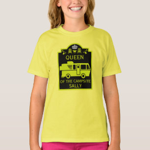 Koningin van de camping t-shirt