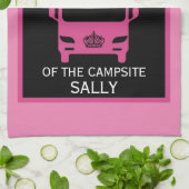 Koningin van de camping theedoek (Gevouwen)