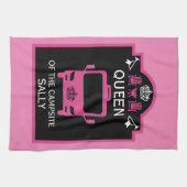 Koningin van de camping theedoek (Horizontaal)