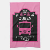 Koningin van de camping theedoek (Verticaal)
