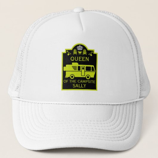 Koningin van de camping trucker pet (Voorkant)