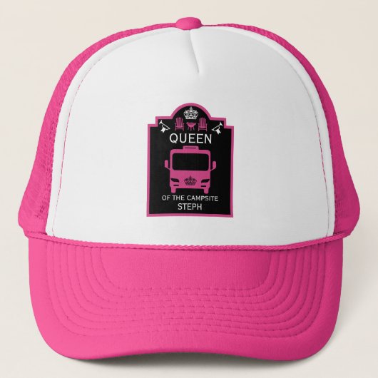 Koningin van de camping trucker pet (Voorkant)