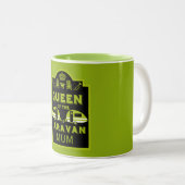 Koningin van de Caravan Tweekleurige Koffiemok (Voorkant rechts)