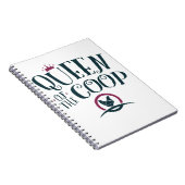 Koningin van de Coop Chicken Farmer Women Notitieboek (Rechterzijde)