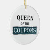 Koningin van de Coupons Keramisch Ornament (Rechts)