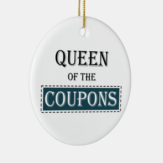 Koningin van de Coupons Keramisch Ornament (Rechts)