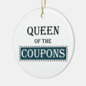 Koningin van de Coupons Keramisch Ornament (Links)