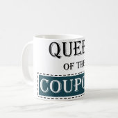 Koningin van de Coupons Koffiemok (Voorkant links)