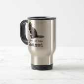 Koningin van de Dammed Travel Mug Reisbeker (Voorkant links)