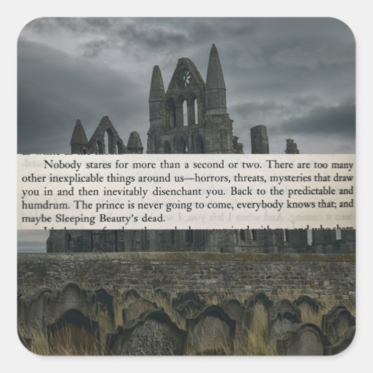 Koningin van de Damned Vierkante Sticker (Voorkant)