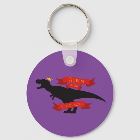 Koningin van de Dinosauriërs Sleutelhanger (Voorkant)