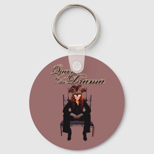 Koningin van de Drama Sleutelhanger (Voorkant)