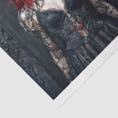 Koningin van de Duisternis - Decoupage - Tissuepapier (Detail)