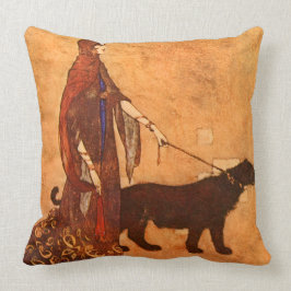Koningin van de Ebony Isles Edmund Dulac Fine Art Kussen
