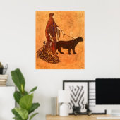 Koningin van de Ebony Isles Edmund Dulac Fine Art Poster (Thuiskantoor)