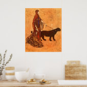 Koningin van de Ebony Isles Edmund Dulac Fine Art Poster (Keuken)