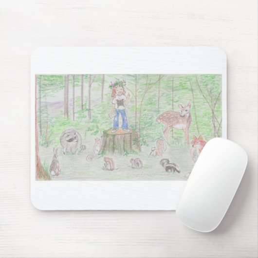 Koningin van de Eekhoorns Mousepad Muismat (Met muis)