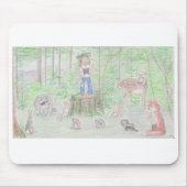 Koningin van de Eekhoorns Mousepad Muismat (Voorkant)