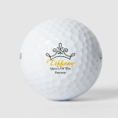 Koningin van de Fairway Crown Custom Golf Balls Golfballen (Voorkant)