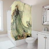 “Koningin van de feeën” door Arthur Rackham Douchegordijn (In situ)