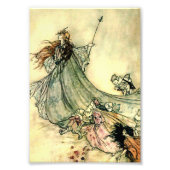 “Koningin van de feeën” door Arthur Rackham Foto Afdruk (Voorkant)