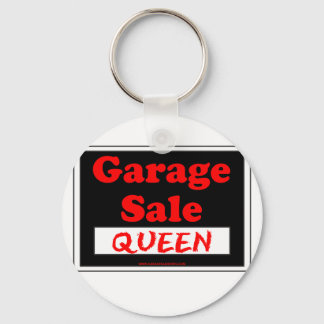 Koningin van de garageverkoop sleutelhanger