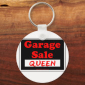 Koningin van de garageverkoop sleutelhanger (Voorkant)