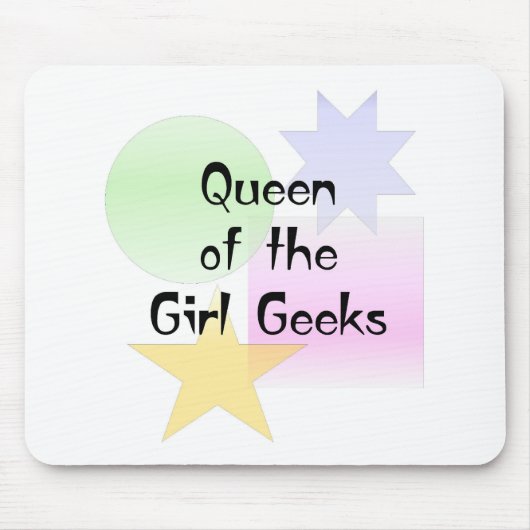 Koningin van de Girl Geeks Muismat (Voorkant)