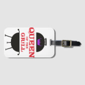 Koningin van de Gril, Paarse kroonrood Bagagelabel (Voorkant (horizontaal))