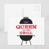 Koningin van de Gril, Paarse kroonrood Briefkaart (Voorkant / Achterkant)