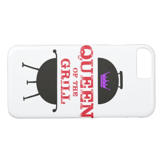 Koningin van de Gril, Paarse kroonrood Case-Mate iPhone Case (Achterkant (Horizontaal))