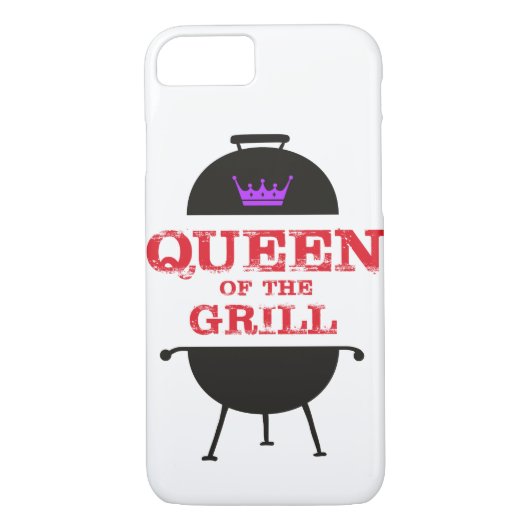 Koningin van de Gril, Paarse kroonrood Case-Mate iPhone Case (Achterkant)