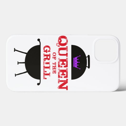 Koningin van de Gril, Paarse kroonrood Case-Mate iPhone Case (Achterkant (horizontaal))