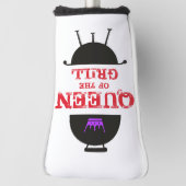 Koningin van de Gril, Paarse kroonrood Golfheadcover (Draai 90)