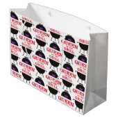 Koningin van de Gril, Paarse kroonrood Groot Cadeauzakje (Achterkant Gekanteld)