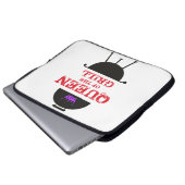 Koningin van de Gril, Paarse kroonrood Laptop Sleeve (Voorkant onderkant)