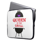 Koningin van de Gril, Paarse kroonrood Laptop Sleeve (Voorkant Links)