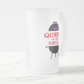 Koningin van de Gril, Paarse kroonrood Matglas Bierpul (Voorkant rechts)