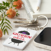 Koningin van de Gril, Paarse kroonrood Sleutelhanger (Voorkant Rechts)