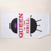 Koningin van de Gril, Paarse kroonrood Strandlaken (Voorkant)