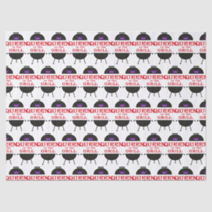 Koningin van de Gril, Paarse kroonrood Tissuepapier