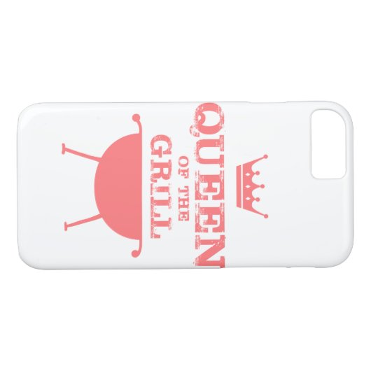 Koningin van de Gril, roze Case-Mate iPhone Case (Achterkant (Horizontaal))