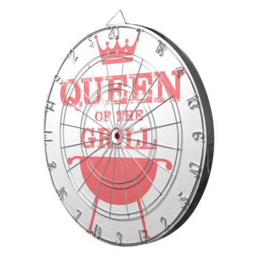Koningin van de Gril, roze Dartbord (Voorkant Rechts)