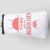 Koningin van de Gril, roze Golfheadcover (Voorkant)