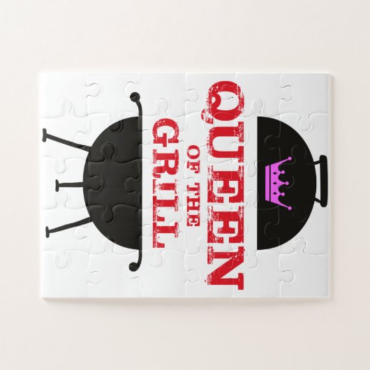 Koningin van de Gril, roze kroonrood Legpuzzel (Horizontaal)