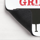 Koningin van de Gril, roze kroonrood Muismat (Hoek)