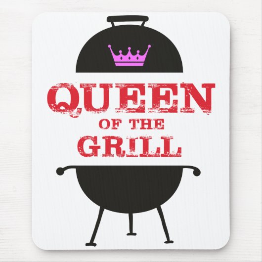 Koningin van de Gril, roze kroonrood Muismat (Voorkant)