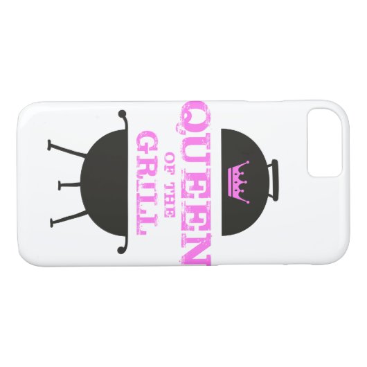 Koningin van de Gril, roze kroonroze Case-Mate iPhone Case (Achterkant (Horizontaal))