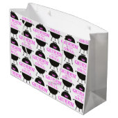 Koningin van de Gril, roze kroonroze Groot Cadeauzakje (Achterkant Gekanteld)